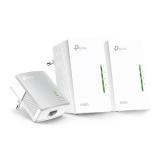 TP-Link - TL-WPA4220T KIT adaptador de red PowerLine 300 Mbit/s Ethernet Wifi Blanco 3 pieza(s)