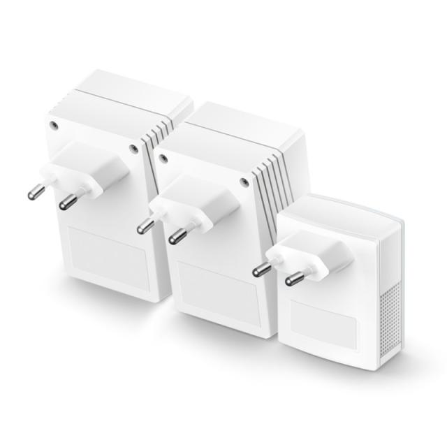 TP-Link - TL-WPA4220T KIT adaptador de red PowerLine 300 Mbit/s Ethernet Wifi Blanco 3 pieza(s)