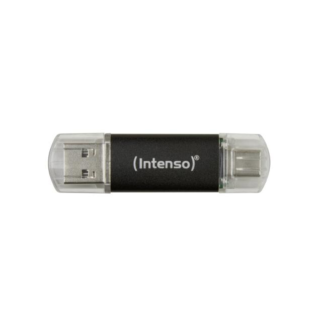 Intenso - Twist Line unidad flash USB 64 GB USB Type-A / USB Type-C 3.2 Gen 1 (3.1 Gen 1) Antracita