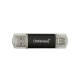 Intenso - Twist Line unidad flash USB 64 GB USB Type-A / USB Type-C 3.2 Gen 1 (3.1 Gen 1) Antracita