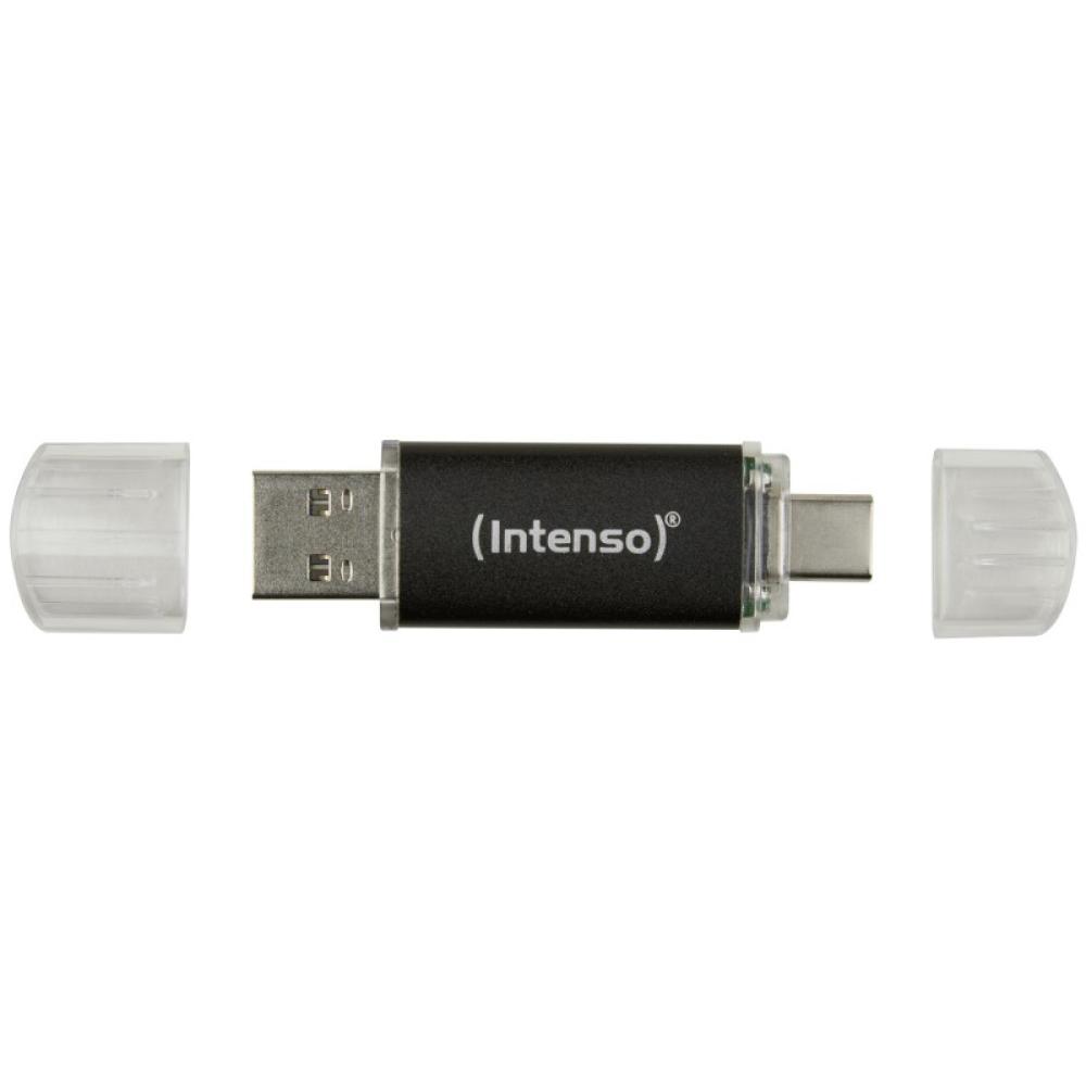 Intenso - Twist Line unidad flash USB 128 GB USB Type-A / USB Type-C 3.2 Gen 1 (3.1 Gen 1) Antracita