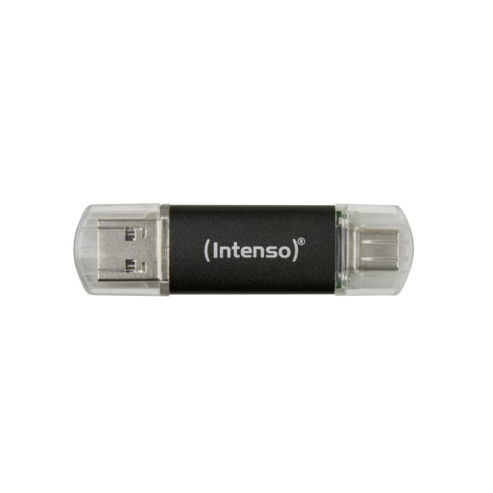 Intenso - Twist Line unidad flash USB 128 GB USB Type-A / USB Type-C 3.2 Gen 1 (3.1 Gen 1) Antracita