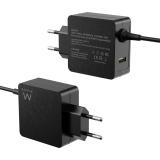 Ewent - EW3979 cargador de dispositivo móvil Portátil Negro Corriente alterna Carga rápida Interior