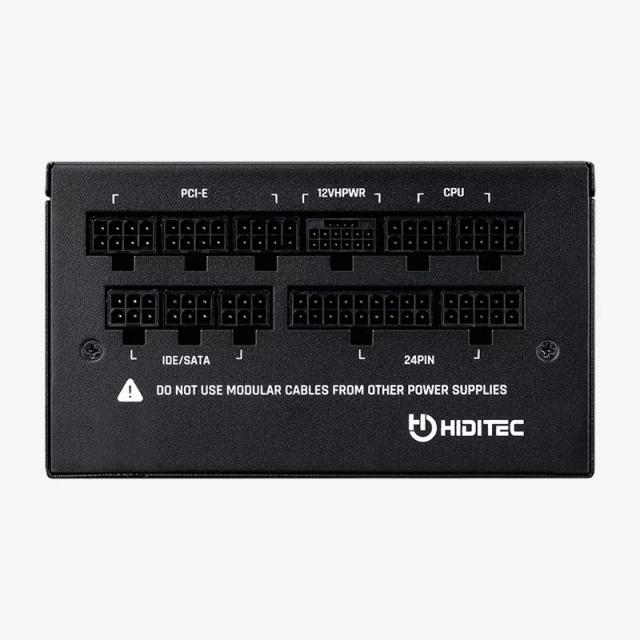 Hiditec - GDX1050 v2 unidad de fuente de alimentación 1050 W 20+4 pin ATX ATX Negro