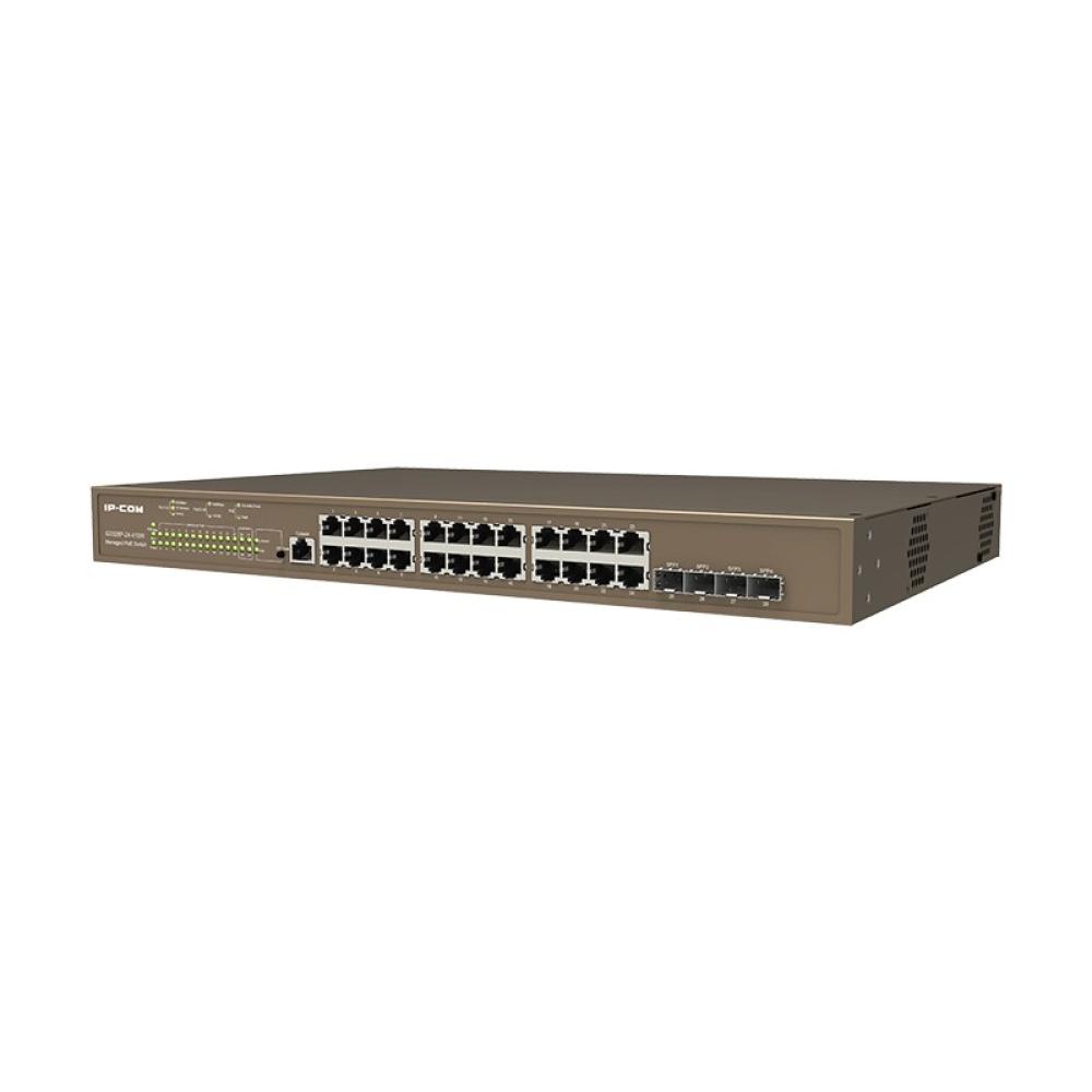 IP-COM Networks - G5328P-24-410W switch Gestionado L3 Gigabit Ethernet (10/100/1000) Energía sobre Ethernet (PoE) 1U Negro