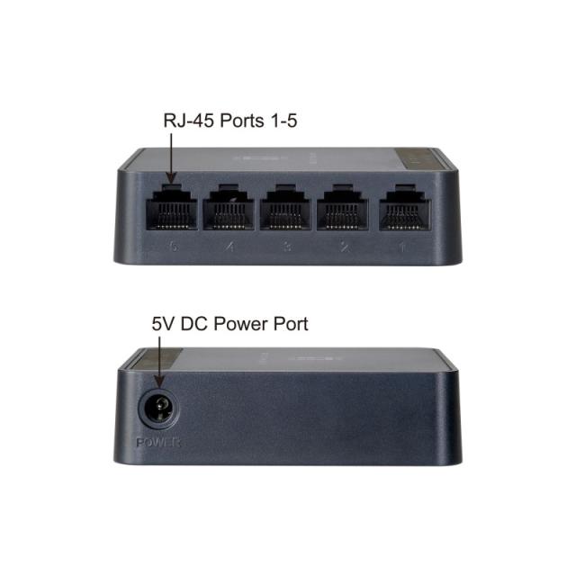 LevelOne - FEU-0512 switch No administrado Fast Ethernet (10/100) Negro