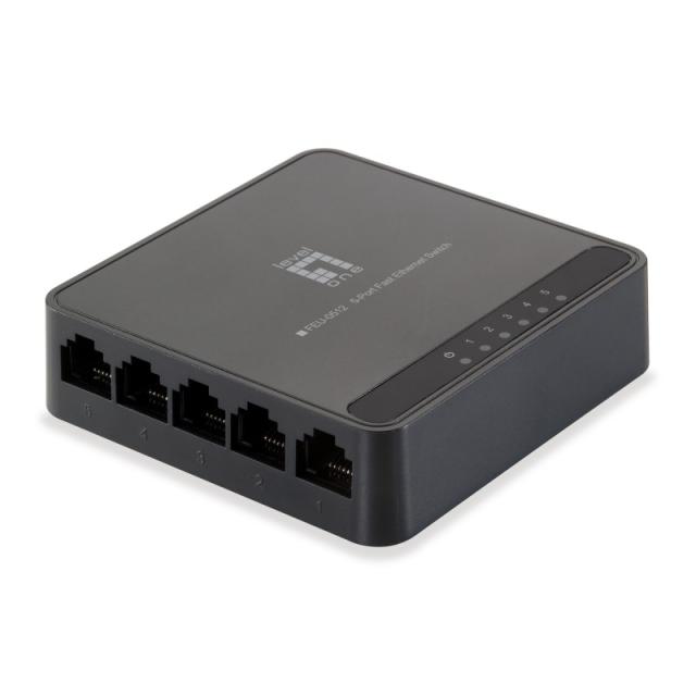 LevelOne - FEU-0512 switch No administrado Fast Ethernet (10/100) Negro