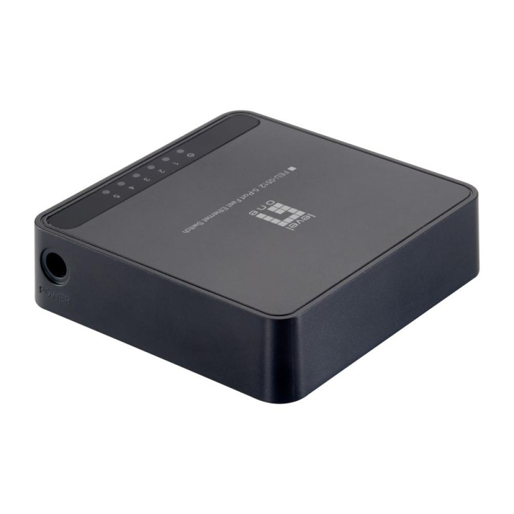 LevelOne - FEU-0512 switch No administrado Fast Ethernet (10/100) Negro