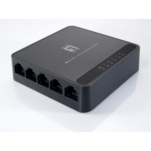 LevelOne - FEU-0512 switch No administrado Fast Ethernet (10/100) Negro