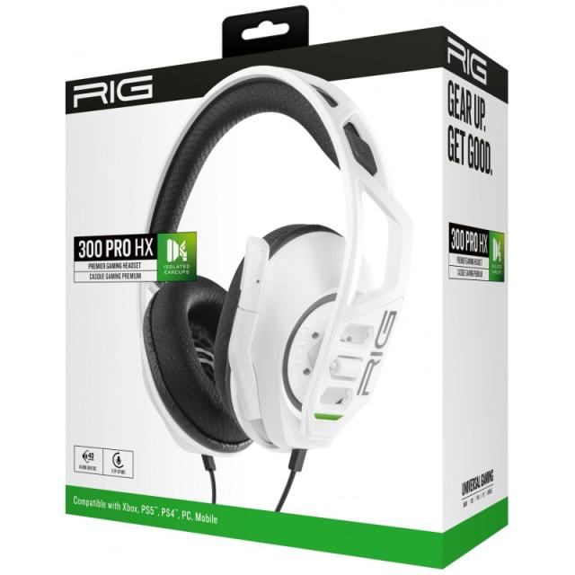 NACON - RIG 300 PRO HX Auriculares Alámbrico Diadema Juego Blanco
