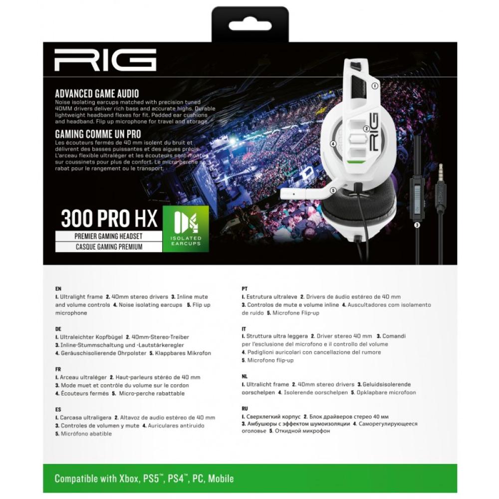 NACON - RIG 300 PRO HX Auriculares Alámbrico Diadema Juego Blanco