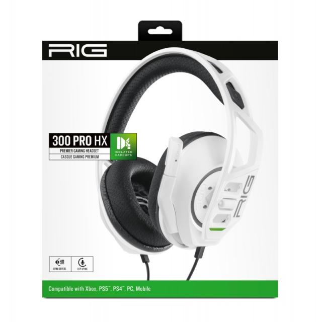 NACON - RIG 300 PRO HX Auriculares Alámbrico Diadema Juego Blanco