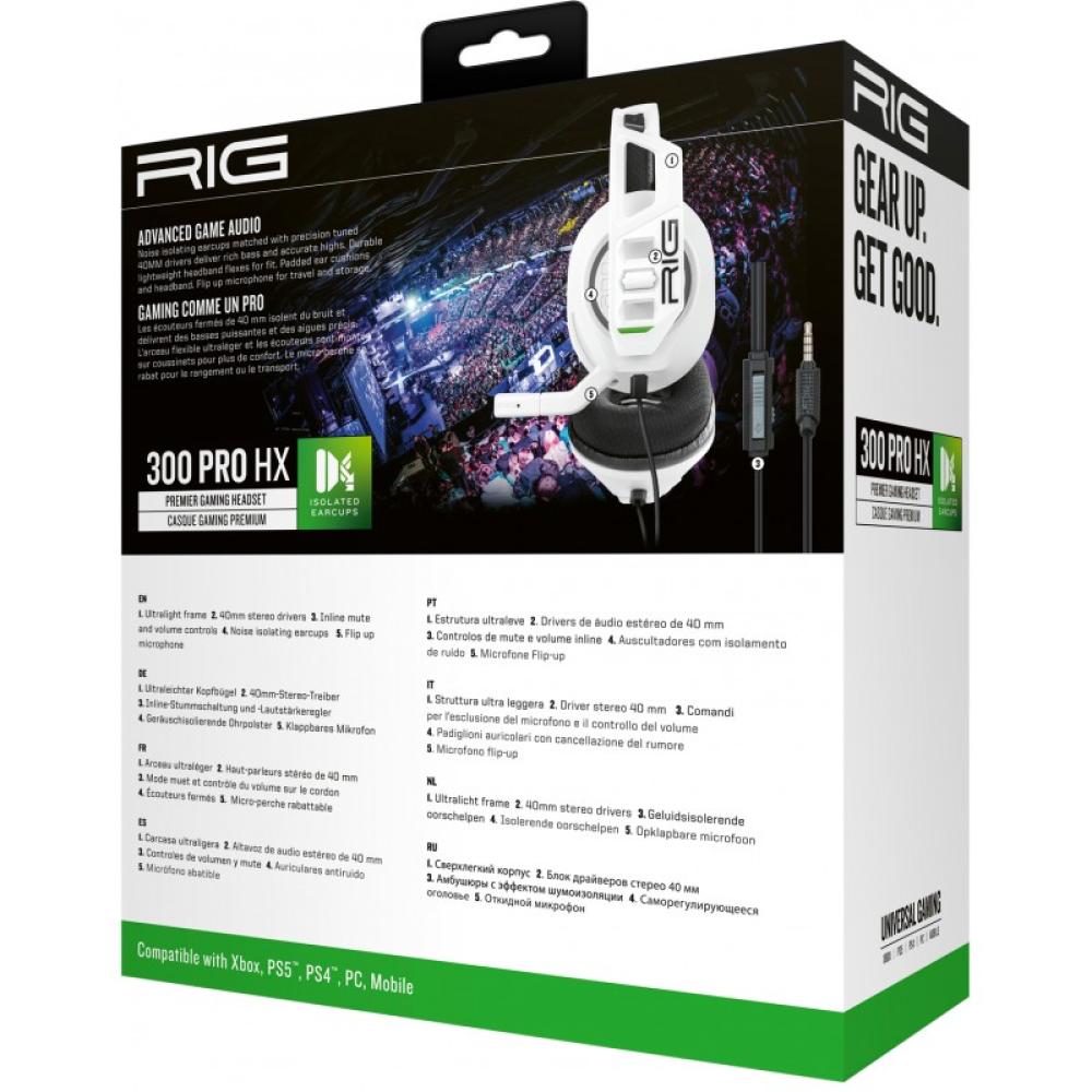 NACON - RIG 300 PRO HX Auriculares Alámbrico Diadema Juego Blanco