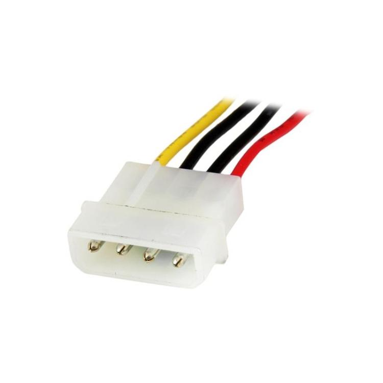 StarTech.com - Cable de 30cm de Extensión de Alimentación Corriente Molex LP4 - 4 pines Macho a Hembra