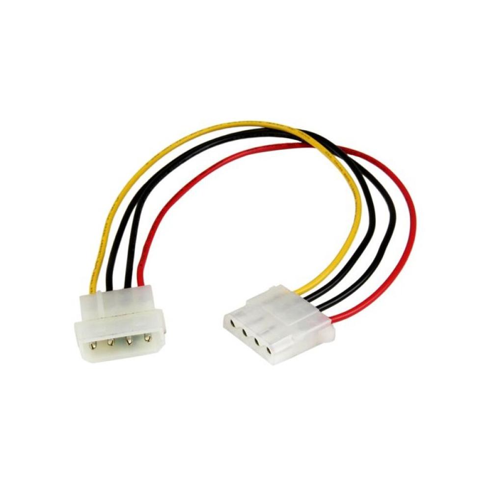 StarTech.com - Cable de 30cm de Extensión de Alimentación Corriente Molex LP4 - 4 pines Macho a Hembra