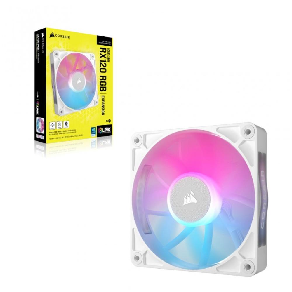 Corsair - iCUE LINK RX120 RGB Carcasa del ordenador Ventilador 12 cm Blanco 1 pieza(s)