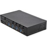 StarTech.com - Switch Conmutador KVM de 4 Puertos HDMI 2.0 4K para 1 Monitor - Vídeo de 4K y 60Hz Ultra HD - HDR - Hub Ladrón US