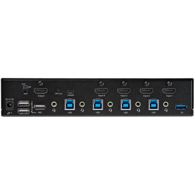 StarTech.com - Switch Conmutador KVM de 4 Puertos HDMI 2.0 4K para 1 Monitor - Vídeo de 4K y 60Hz Ultra HD - HDR - Hub Ladrón US