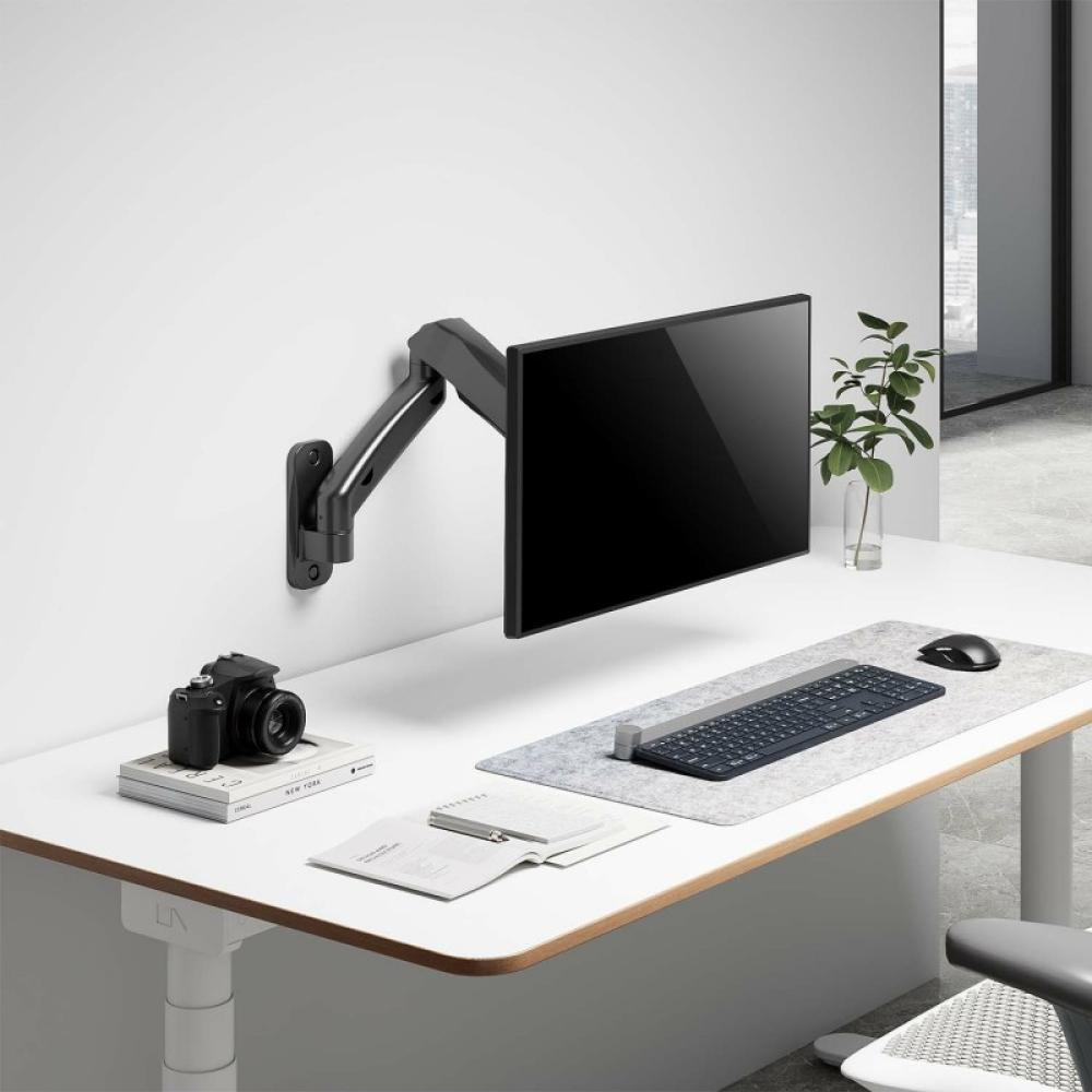 AISENS - Soporte De Pared Pro Contrapeso Giratorio E Inclinable Para Monitor/tv 9kg (3 Pivotes, 1 Brazo) De 17-32, Negro