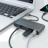 AISENS - USB-C Dock 8 en 1, USB-C a 1xHDMI, 1xVGA, 1xRJ45, 2xUSB-A, 2xUSB-C 5G, 1xUSB-C PD, Gris, 20 cm