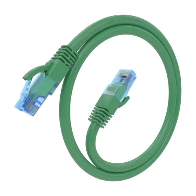 AISENS - Cable De Red Latiguillo RJ45 Cat.6 UTP AWG26 CCA, Verde, 30 cm