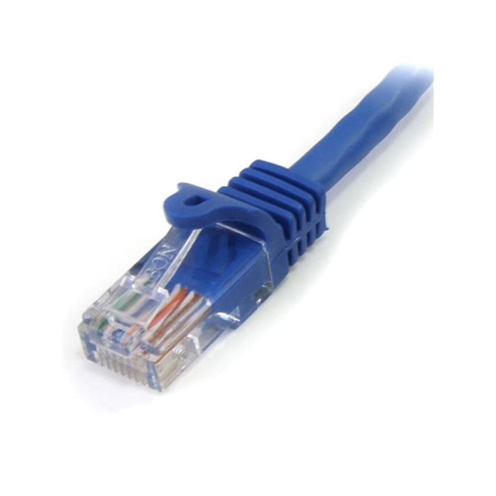 StarTech.com - Cable de 1m Azul de Red Fast Ethernet Cat5e RJ45 sin Enganche - Cable Patch Snagless