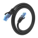 AISENS - Cable De Red Latiguillo RJ45 Cat.6 UTP AWG26 CCA, Negro, 0.75 m