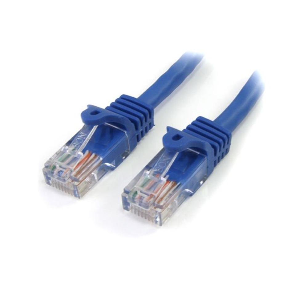StarTech.com - Cable de 1m Azul de Red Fast Ethernet Cat5e RJ45 sin Enganche - Cable Patch Snagless
