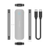 AISENS - Caja Externa M.2 (NGFF) ASM2-025SL NVMe a USB3.2 Gen2, Plata