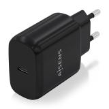 AISENS - Cargador USB-C PD3.0 1 Puerto 1xUSB-C 25W, Negro