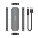 AISENS - Caja Externa M.2 (NGFF) ASM2-006GRY SATA a USB3.1 Gen1, Gris