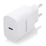 AISENS - Cargador USB-C PD3.0 1 Puerto 1xUSB-C 20W, Blanco