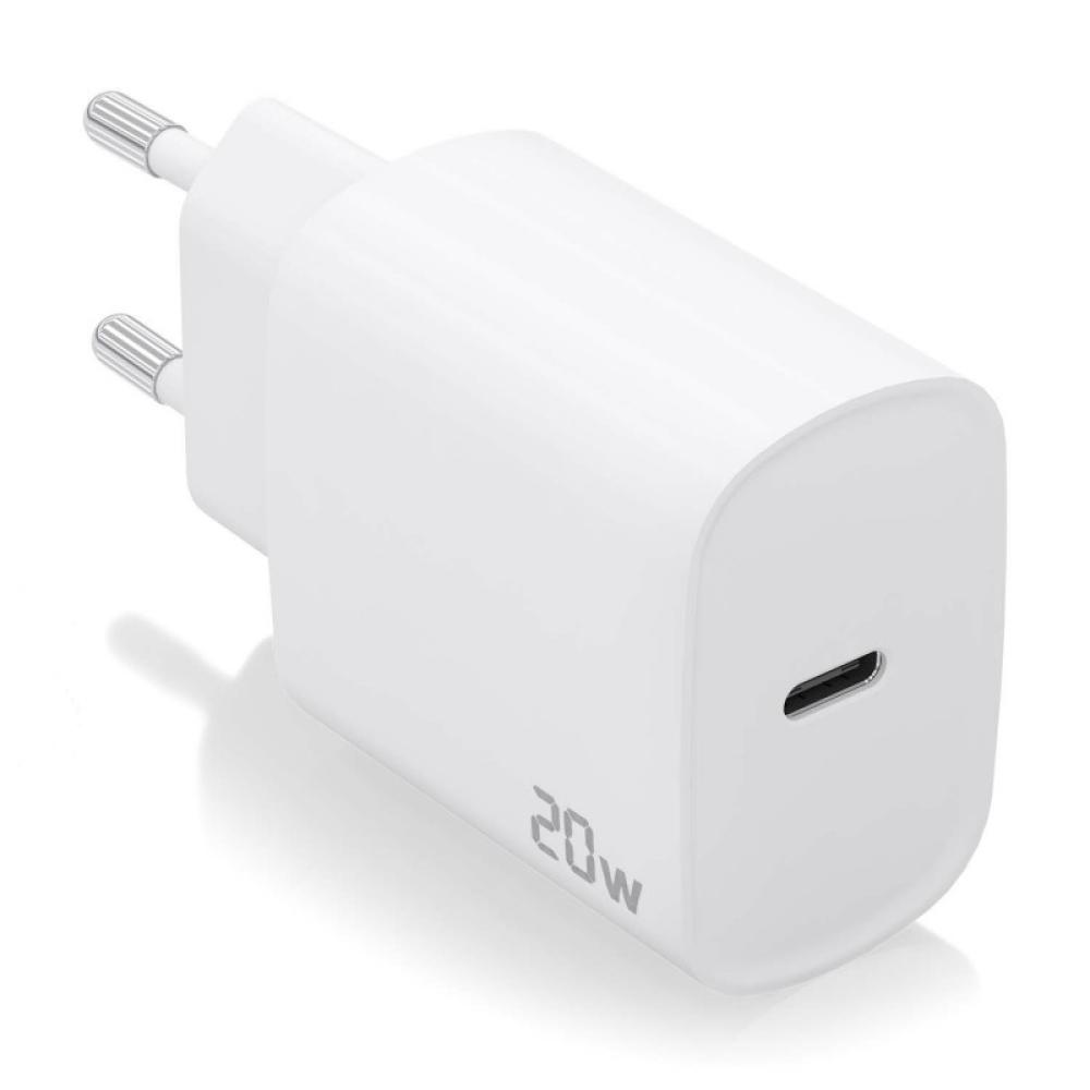 AISENS - Cargador USB-C PD3.0 1 Puerto 1xUSB-C 20W, Blanco