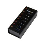 StarTech.com - Concentrador USB 3.0 de 7 Puertos con Caja de Metal - 5Gbps - Hub de Sobremesa o Montaje en Pared