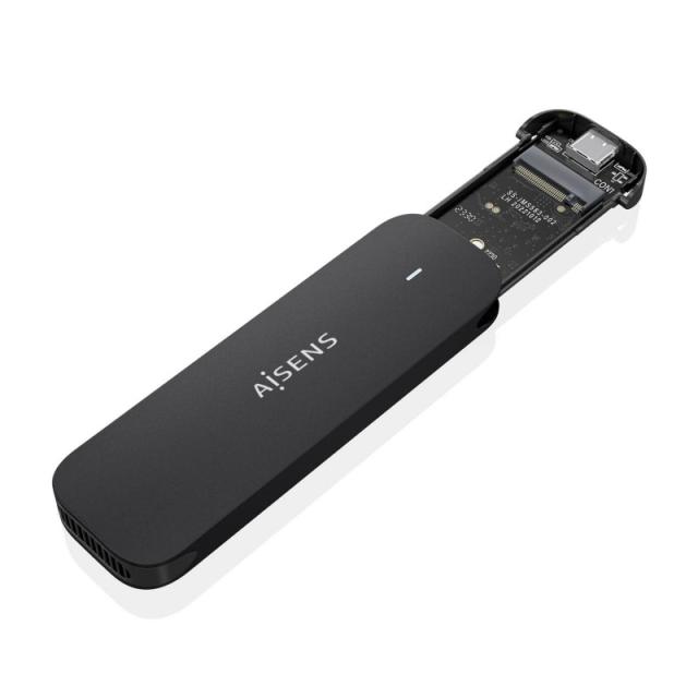 AISENS - Caja Externa M.2 (NGFF) ASM2-024B NVMe a USB3.2 Gen2, Negra