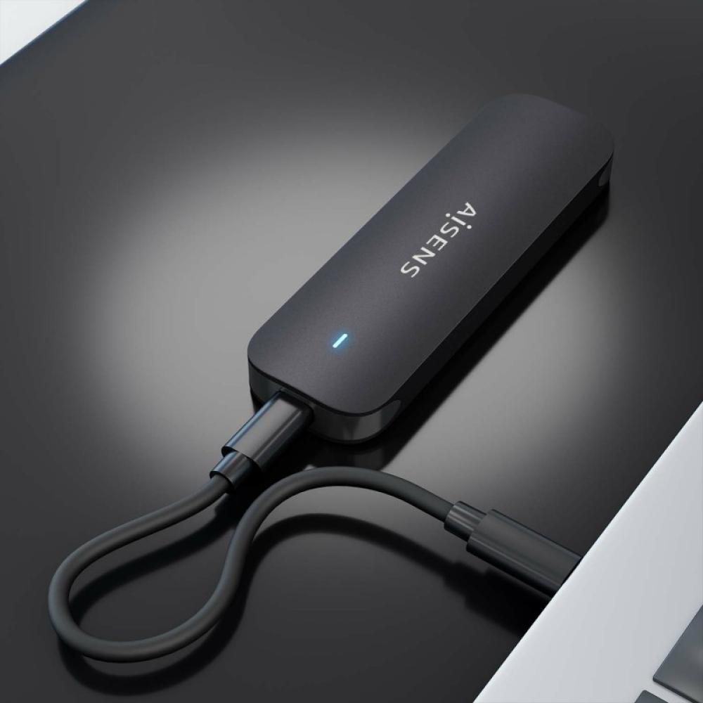 AISENS - Caja Externa M.2 (NGFF) ASM2-024B NVMe a USB3.2 Gen2, Negra