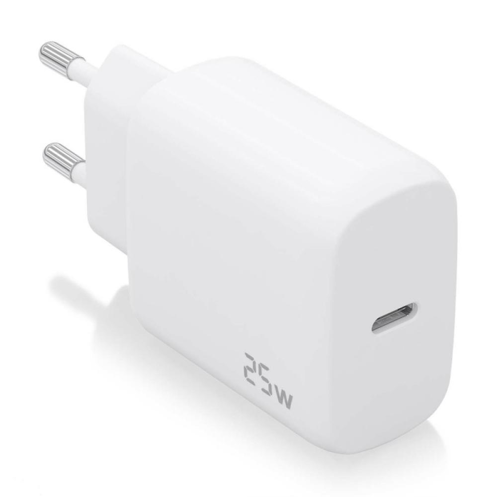 AISENS - Cargador USB-C PD3.0 1 Puerto 1xUSB-C 25W, Blanco