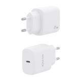 AISENS - Cargador USB-C PD3.0 1 Puerto 1xUSB-C 25W, Blanco