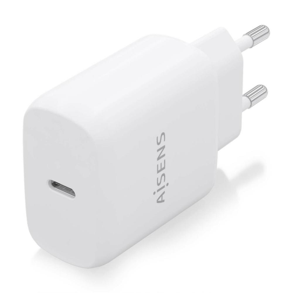 AISENS - Cargador USB-C PD3.0 1 Puerto 1xUSB-C 25W, Blanco