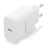 AISENS - Cargador USB-C PD3.0 1 Puerto 1xUSB-C 25W, Blanco