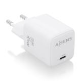 AISENS - Cargador GaN 35W, 1xUSB-C PD3.0 QC4.0, Blanco - ASCH-35W1P016-W