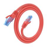 AISENS - Cable De Red Latiguillo RJ45 Cat.6 UTP AWG26 CCA, Rojo, 0.75 m