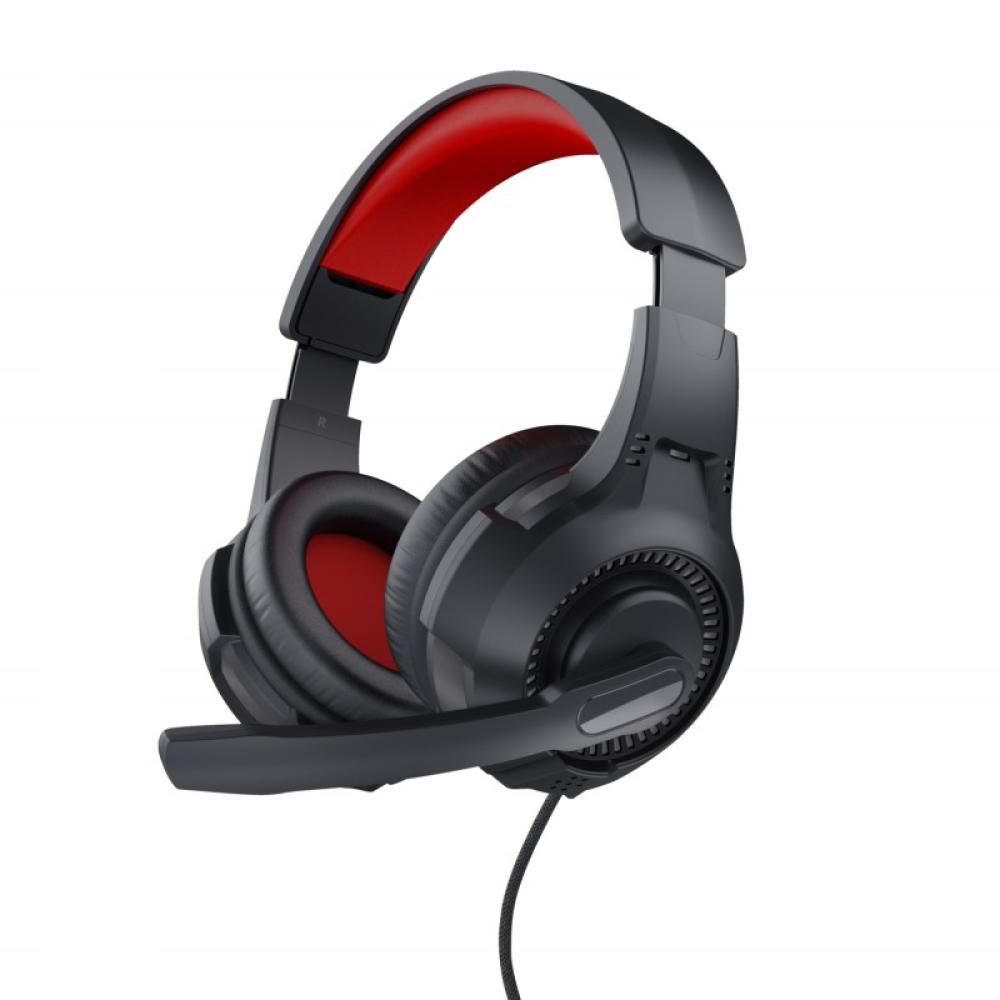 Trust - 24785 auricular y casco Auriculares Alámbrico Diadema Juego Negro, Rojo