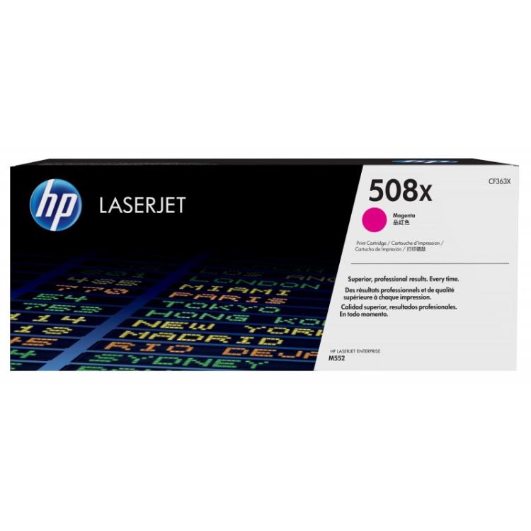 HP - Cartucho de tóner original LaserJet 508X magenta de alta capacidad