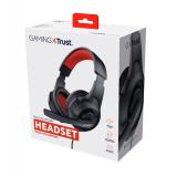 Trust - 24785 auricular y casco Auriculares Alámbrico Diadema Juego Negro, Rojo
