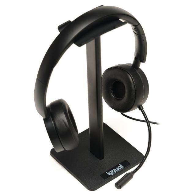 iggual - Kit auriculares Dual Tech + soporte SA22