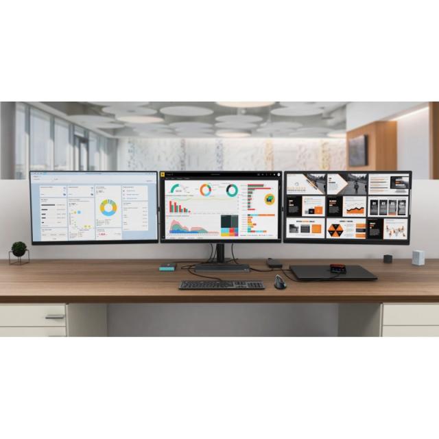 i-tec - Metal USB-C Ergonomic 4K 3x Display Docking Station + Power Delivery 85 W