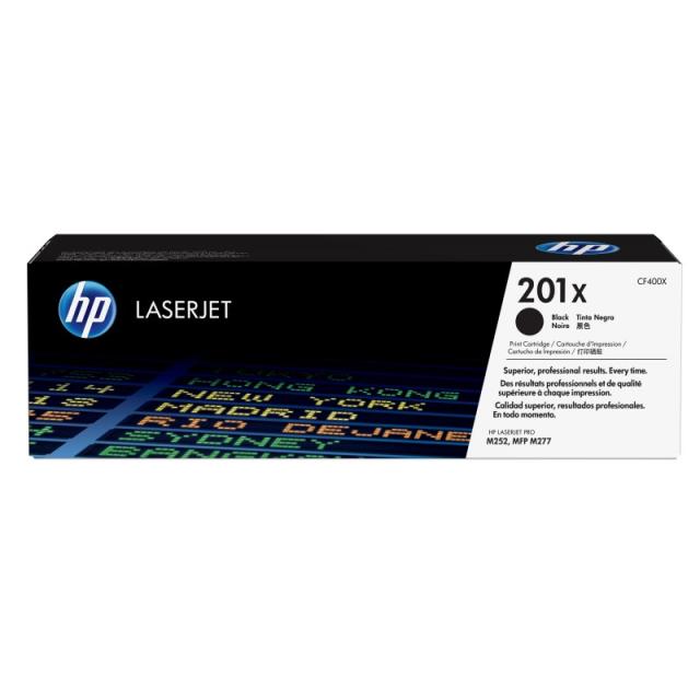 HP - Cartucho de tóner original LaserJet 201X negro de alta capacidad