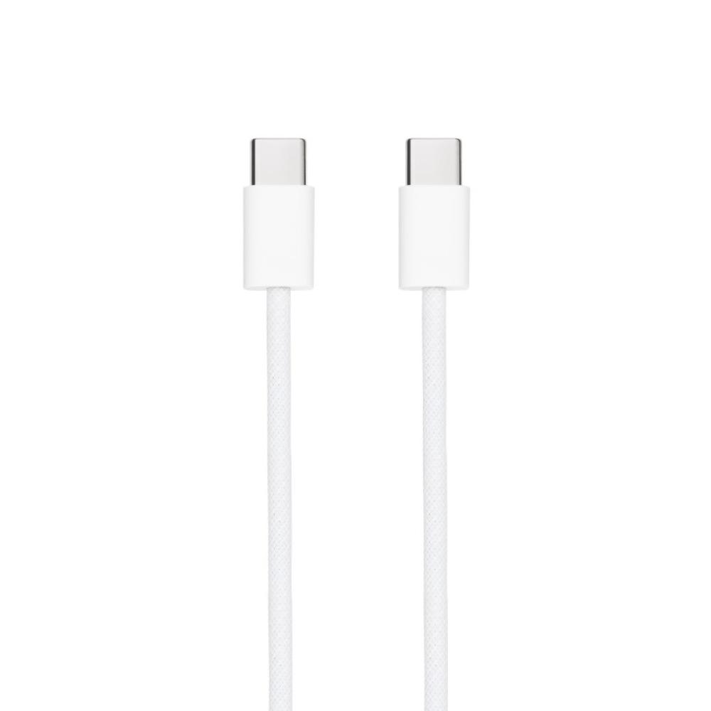 Nanocable - Cable USB-C 2.0 60W 3A, USB-C/M-USB-C/M, Blanco, 2 m