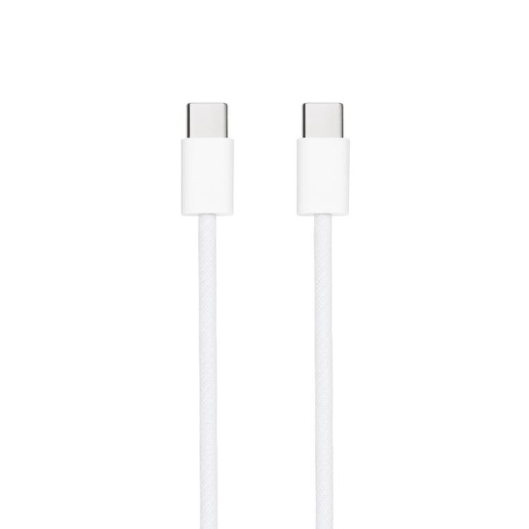 Nanocable - Cable USB-C 2.0 60W 3A, USB-C/M-USB-C/M, Blanco, 2 m